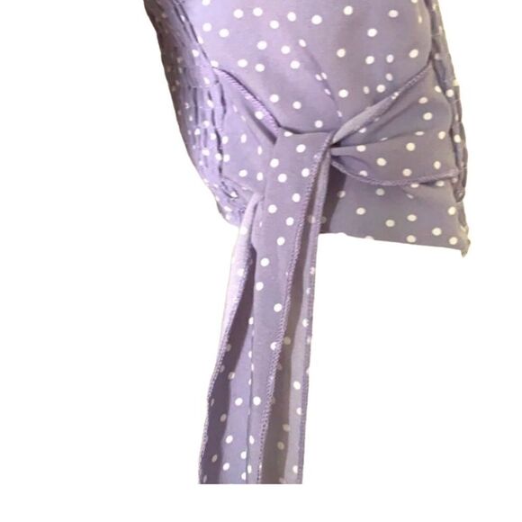 Shein purple polka dot cropped top, S - Picture 5 of 7